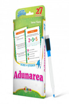 27 de cartonase. Scrie si sterge. Adunarea