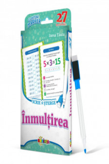 27 de cartonase. Scrie si sterge. Inmultirea