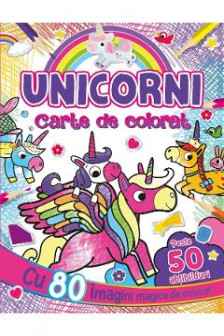 Unicorn.Carte de colorat cu abtibilduri