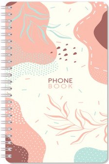 Телефонная книга А5 80л.Стиль. Flora