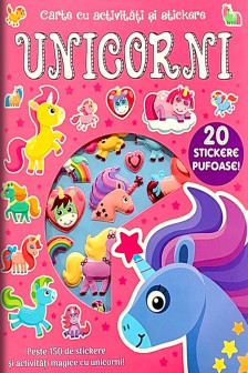 Unicorni Carte cu activitati si stickere
