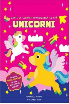 Unicornii carte de colorat reutilizabila cu apa