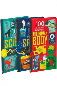 Usborne 100 Things to Know About 3 Books Collection Set - Space The Human Body Science