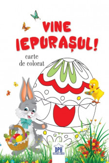 Vine iepurasul carte de colorat
