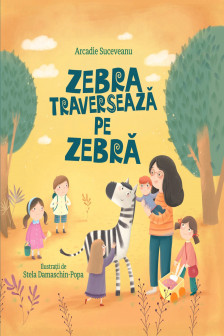 Zebra traverseaza pe zebra