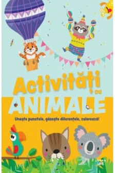 ACTIVITATI CU ANIMALE. Uneste punctele gaseste diferentele deseneaza!