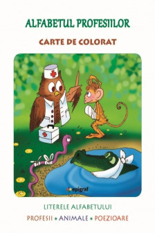 Alfabetul profesiilor carte de colorat