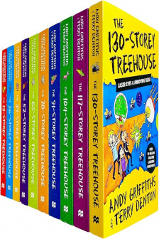 Andy Griffiths Treehouse Collection 8 Books Set - 13 26 39 52 65 78 91 104 storey treehouse