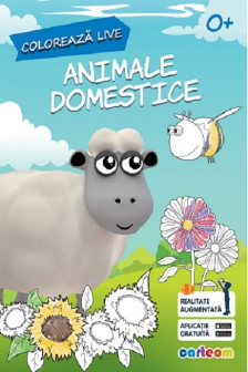 Animale domestice - Carte de colorat cu realitate augmentata 4D