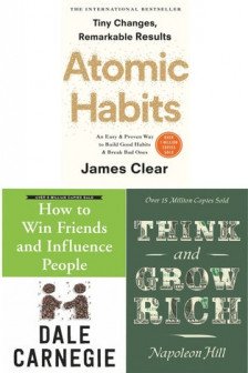 Atomic Habits How to Win Friends and Influence People Think and Grow Rich 3 Books Collection Set