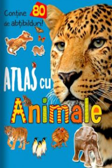Atlas cu animale cu 80 abtibilduri