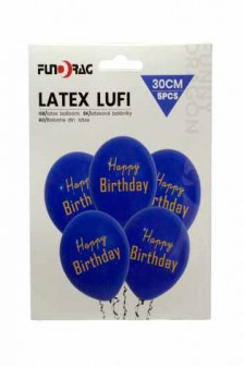 Balon &ndash; Happy Birthday &ndash; Albastru
