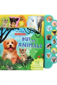 BEBE INVATA. PUI DE ANIMALE. Carte cu sunete