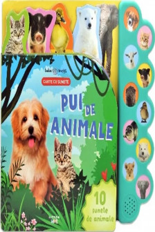 BEBE INVATA. PUI DE ANIMALE. Carte cu sunete