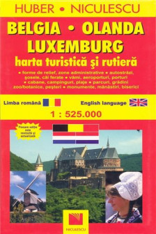 Belgia. Olanda. Luxemburg. Harta turistica