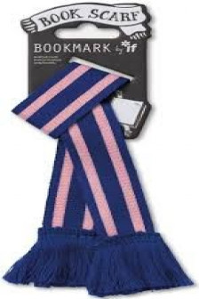 Book Scarf Bookmark Blue & Pink