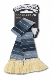 Book Scarf Bookmark Grey & Cream