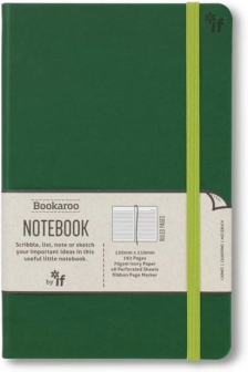 Bookaroo Notebook A5 Journal Forest Green