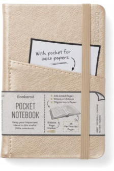Bookaroo Pocket A6 Notebook Gold