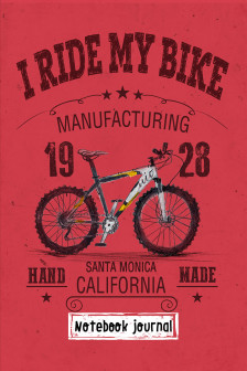 Блокнот. I ride my bike. Красный