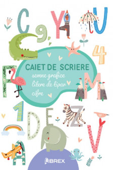 Caiet de scriere. Semne grafice. Litere de tipar. Cifre