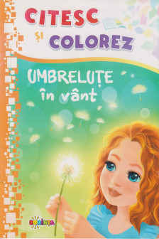 Citesc si colorez. Umbrelute in vant (nou)