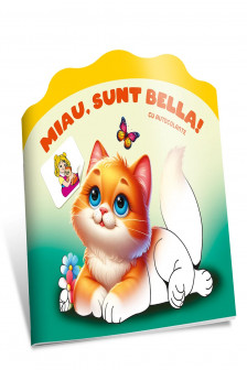 Citesc si colorez cu autocolante. Miau sunt Bella