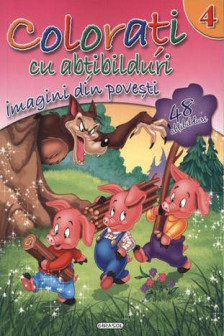 Colorati cu abtibilduri 4 Imagini din povesti