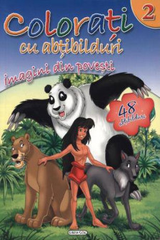 Colorati cu abtibilduri 2.Imagini din povesti