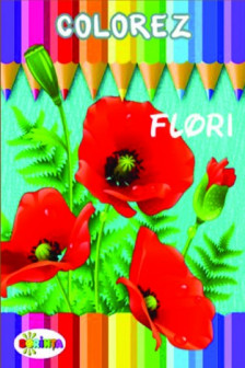 Colorez cu autocolante. Flori. Poligraf design