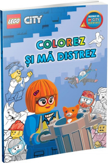 Colorez si ma distrez &ndash; Orasul LEGO (carte de colorat)