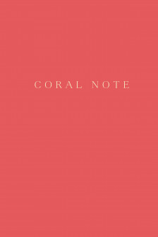 Coral Note. Блокнот с коралловыми страницами (твердый переплет)