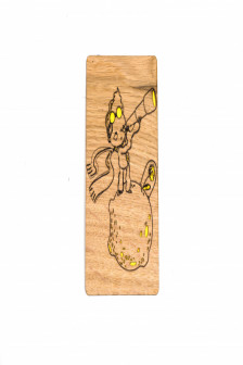 Felicitare personalizata din lemn cu un print