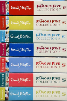 Enid Blyton Famous Five Series 7 Books Collection Set 21 Stories (3 Books in 1)