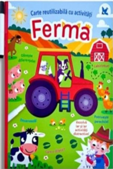 Ferma - Carte de colorat cu apa reutilizabila