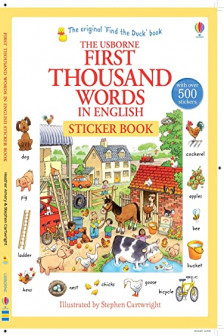 First Thousand Words in English Sticker Book