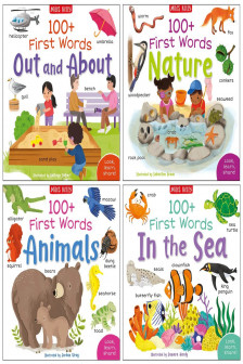 First Words Animals 4 Books Collection Set - Ages 3+