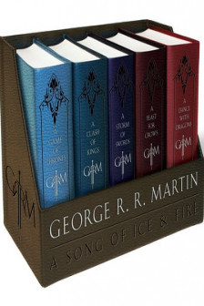 George R. R. Martin's A Game of Thrones Leather-Cloth Boxed Set (Song of Ice and Fire Series)