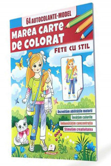 Marea cartea de colorat Fete cu stil