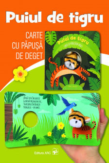Puiul de tigru Carte cu papusa de deget