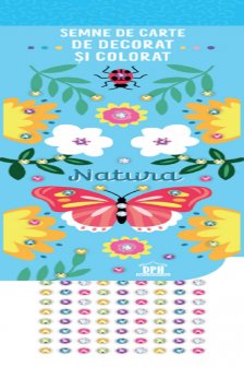 Semne de carte de colorat - Natura (cu strasuri)