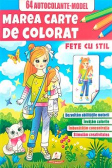 Marea cartea de colorat Fete cu stil