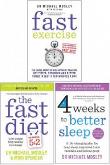 Michael Mosley 3 Books Collection Set (Fast Exercise The Fast Diet Fast Asleep)