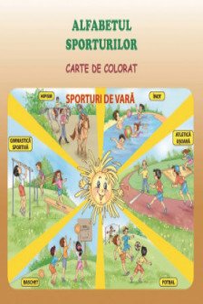 Alfabetul sporturilor carte de colorat