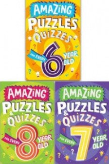 Amazing Puzzles & Quizzes for Kids 3 Books Set