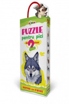 Animale din padure (Puzzle pentru pici din 2 piese)