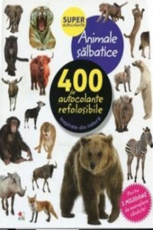 ANIMALE SALBATICE. 400 de autocolante refolosibile