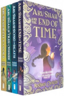 Aru Shah Series Books 1 - 5 Collection by Roshani Chokshi (End of Time Song of Death Tree of Wishes City of Gold & Nectar of Immortality)