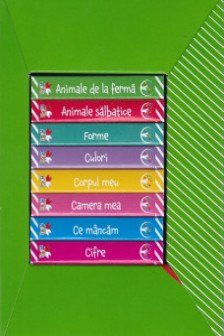 BEBE INVATA. PRIMA MEA BIBLIOTECA ILUSTRATA LA 1 AN (cutie cu 8 carticele si varsta marcata) reeditare
