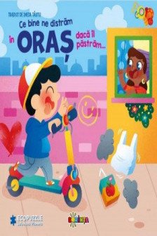 Carte cu ecopuzzle. Ce bine ne distram in oras daca il pastram...